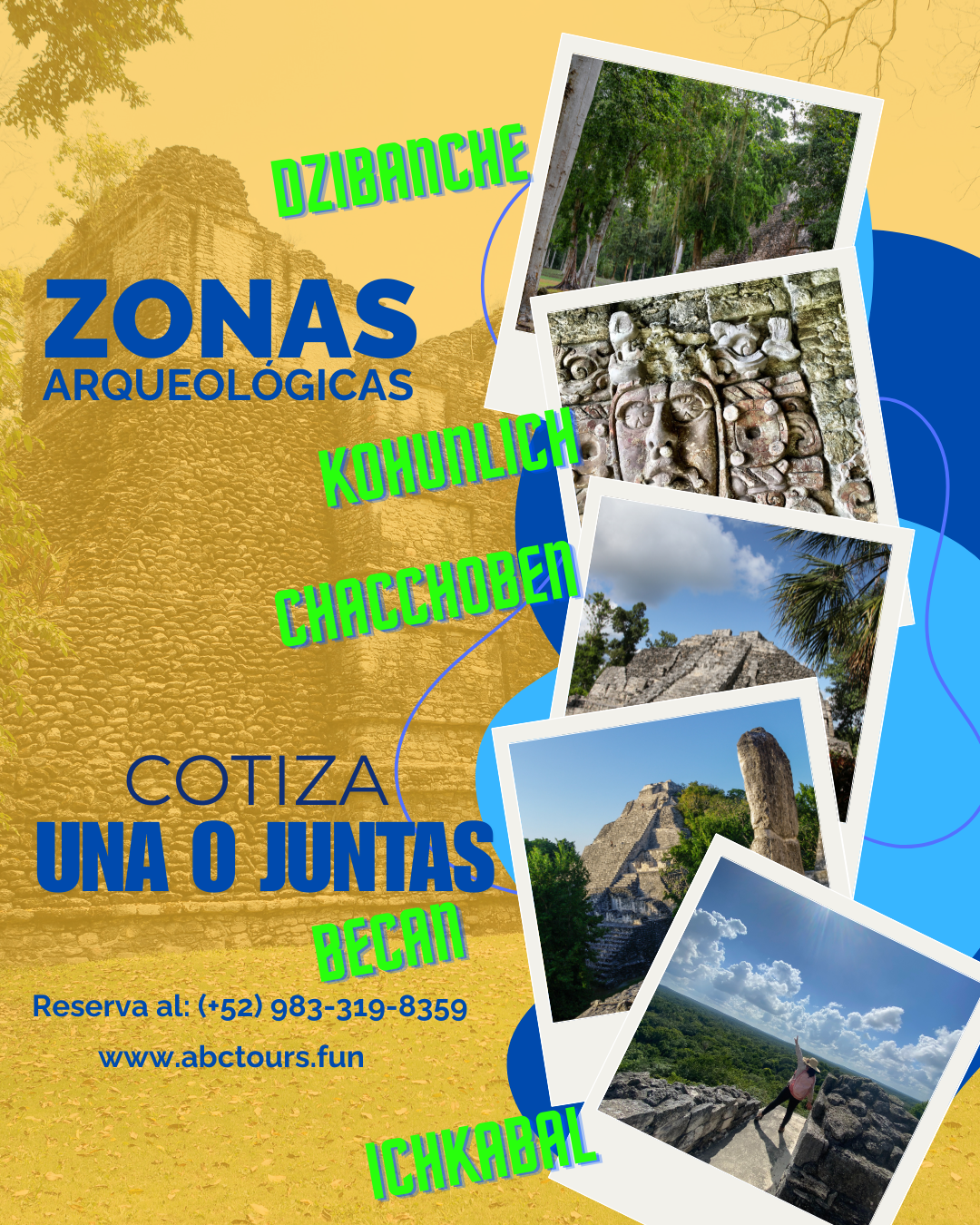 Tour a las Ciudades Mayas desde Bacalar y Chetumal
