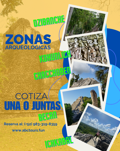 Tour a las Ciudades Mayas desde Bacalar y Chetumal